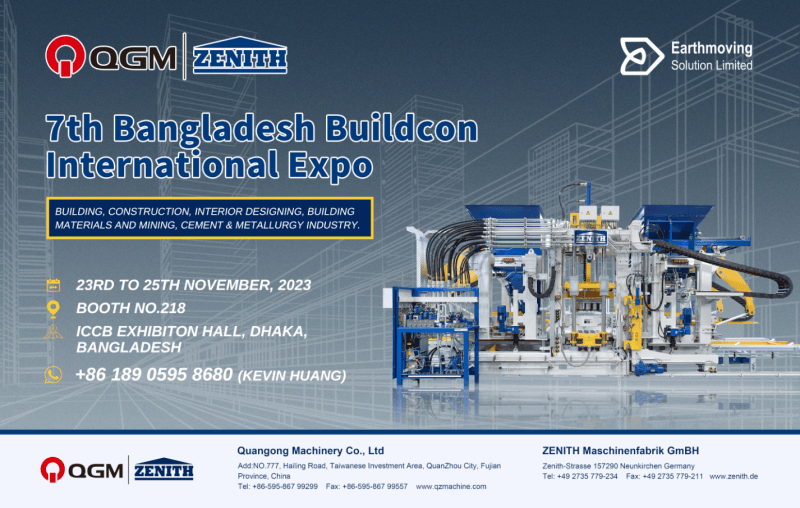 பங்களாதேஷ் 2023 Buildco இல் QGM-ZENITH பிளாக் மெஷினை சந்திக்கவும்